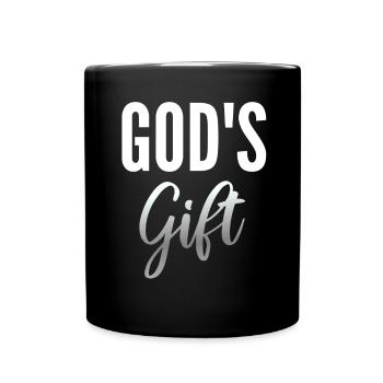 Don de Dieu - Mug uni - noir - Devant