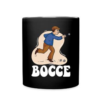 Bocce Spruch Bocce Ball mit Jack Bocci Game Bocce - Tasse einfarbig - Schwarz - Vorne