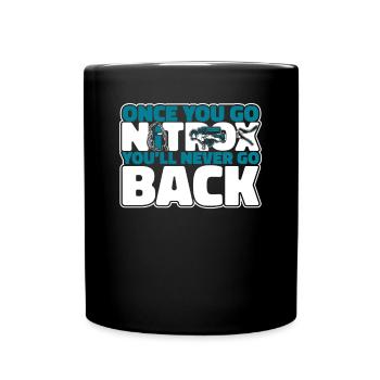 Once You Go Nitrox You'll Never Go Back - Full Colour Mug - black - Front