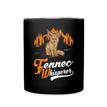Fennec Whisperer Fennec Desert Fox - Full Colour Mug - black - Front