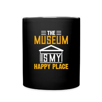 Museum Visit Men Women Design Museums - Full Colour Mug - black - Front