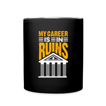 Museum Visit Men Women Design Museums - Full Colour Mug - black - Front