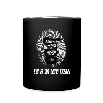 Schlangen Its In My Dna - Tasse einfarbig - Schwarz - Vorne