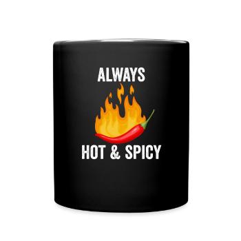 Red Hot Chili Épicé Pepper Food Lover Chilli - Mug uni - noir - Devant
