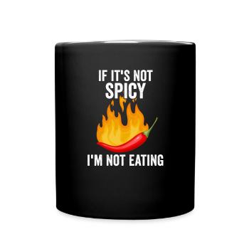 Chilli Spicy Pepper Hot Chili Food Chilli - Full Colour Mug - black - Front