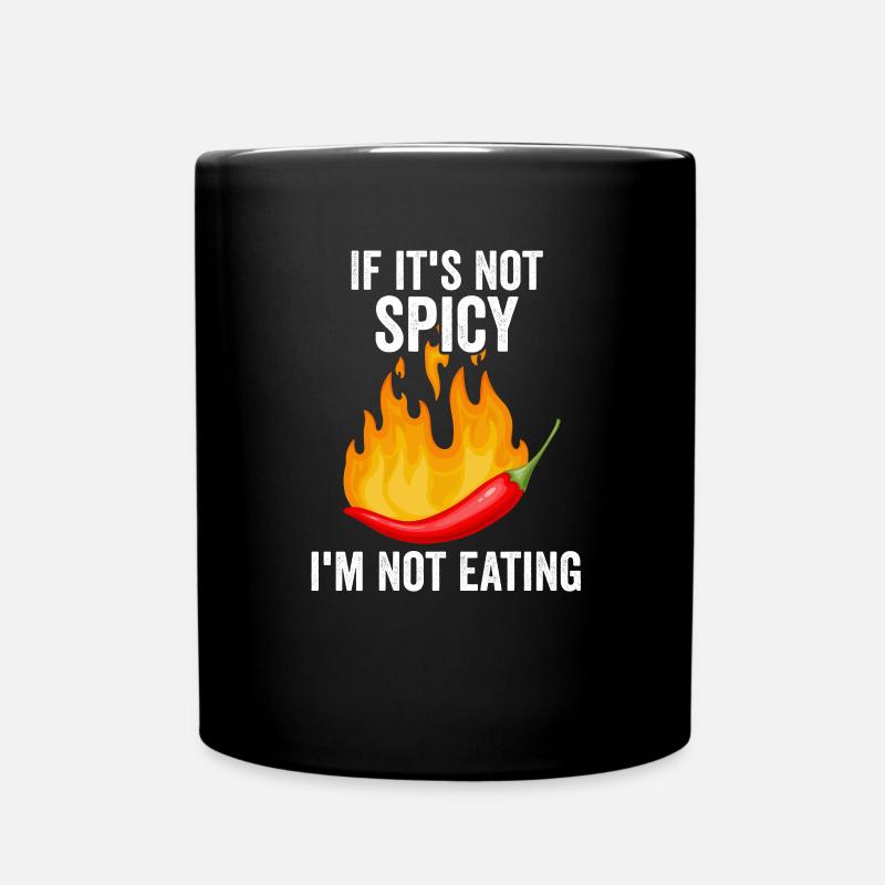 Chilli Spicy Pepper Hot Chili Food Chilli - Full Colour Mug - black