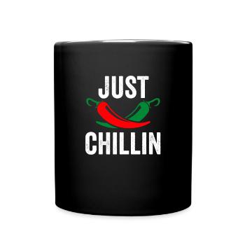 Chili Spicy Pepper Hot Chili Essen Chili - Tasse einfarbig - Schwarz - Vorne