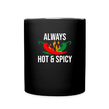 Chilli Spicy Pepper Hot Chili Food Chilli - Full Colour Mug - black - Front