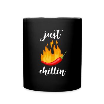 Red Hot Chili Épicé Pepper Food Lover Chilli - Mug uni - noir - Devant