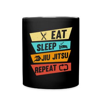 Brazilian Jiu Jitsu MMA Bjj Hugger - Tasse einfarbig - Schwarz - Vorne