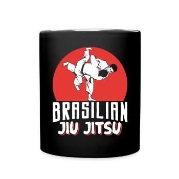 Brazilian Jiu Jitsu MMA Bjj Hugger - Tasse einfarbig - Schwarz - Vorne