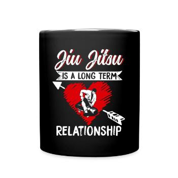 Brazilian Jiu Jitsu MMA Bjj Hugger - Tasse einfarbig - Schwarz - Vorne