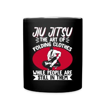 Brazilian Jiu Jitsu MMA Bjj Hugger - Tasse einfarbig - Schwarz - Vorne