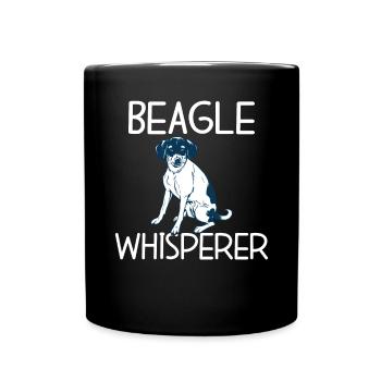 Beagle Geschenk Beagle Besitzer - Tasse einfarbig - Schwarz - Vorne