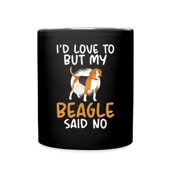 Beagle Gift Beagle Owner - Full Colour Mug - black - Front