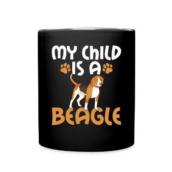 Beagle Gift Beagle Owner - Full Colour Mug - black - Front