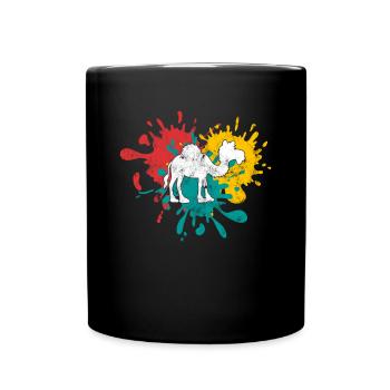 Dromadaire - Mug uni - noir - Devant