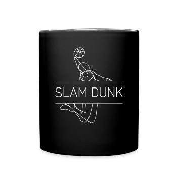 Funny Slam Dunk Basketball Training - Full Colour Mug - black - Front
