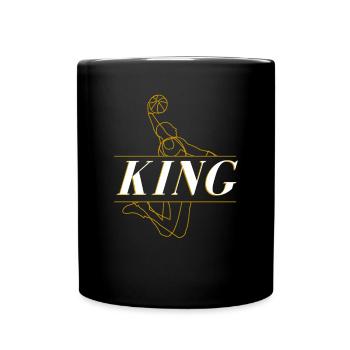 Drôle de basketteur King Slam - Mug uni - noir - Devant