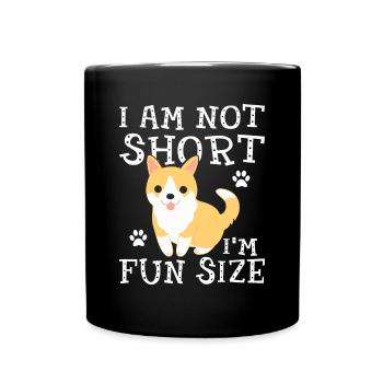 I'm not short I'm fun sized idea Funny Shiba Inu D - Full Colour Mug - black - Front