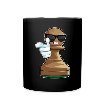 Pawn Pawn Chess - Full Colour Mug - black - Front