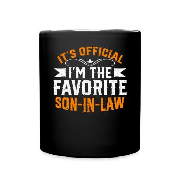 Son officiel im Le gendre préféré - Mug uni - noir - Devant