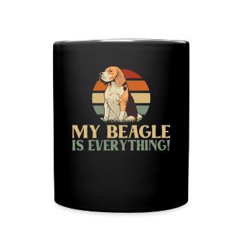 Beagle Gift Beagle Owner - Full Colour Mug - black - Front