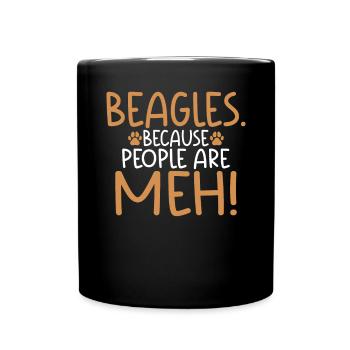 Beagle Gift Beagle Owner - Full Colour Mug - black - Front