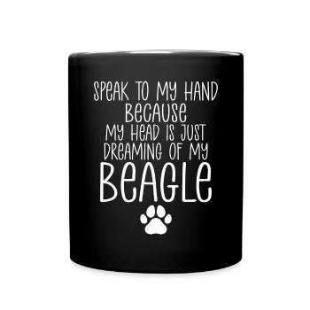 Beagle Gift Beagle Owner - Full Colour Mug - black - Front