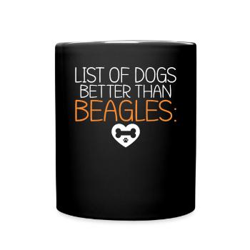 Beagle Gift Beagle Owner - Full Colour Mug - black - Front