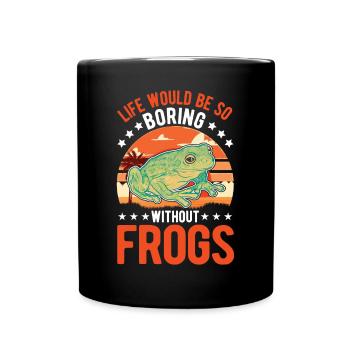 Grenouille cadeau Rainette - Mug uni - noir - Devant