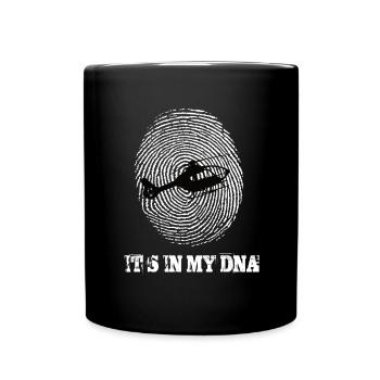 Helikopter Its In My Dna - Tasse einfarbig - Schwarz - Vorne