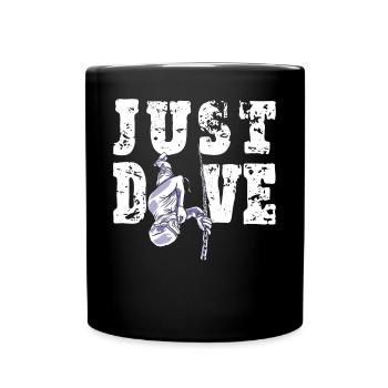 Freediver Quote Freitauchen - Tasse einfarbig - Schwarz - Vorne