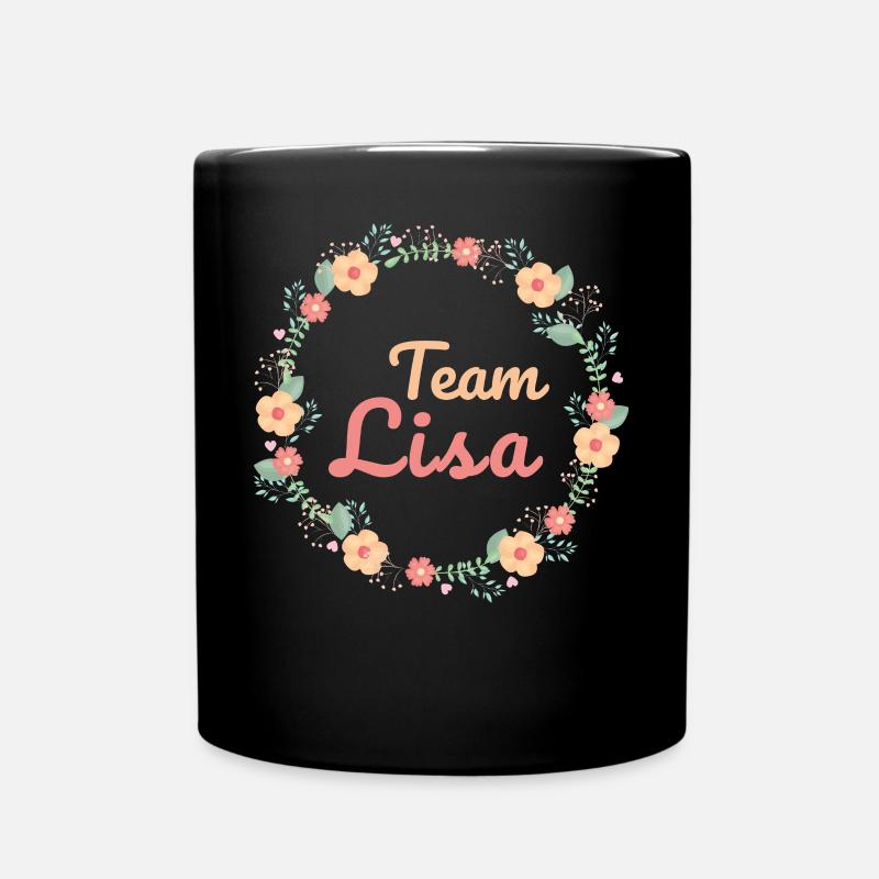 Team Lisa - Braut JGA - Tasse einfarbig - Schwarz
