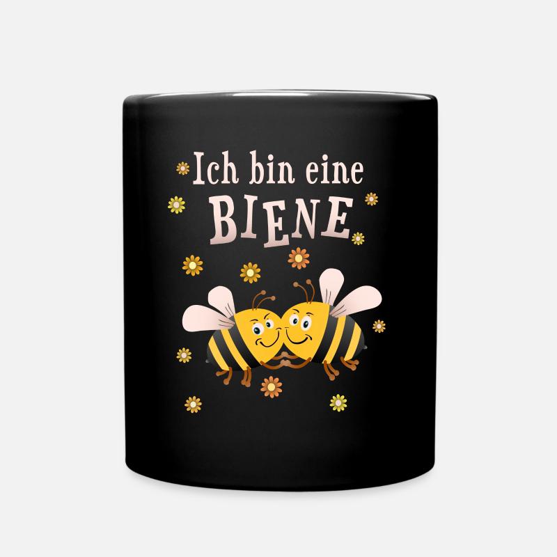 Biene Bienchen Bienen - Tasse einfarbig - Schwarz