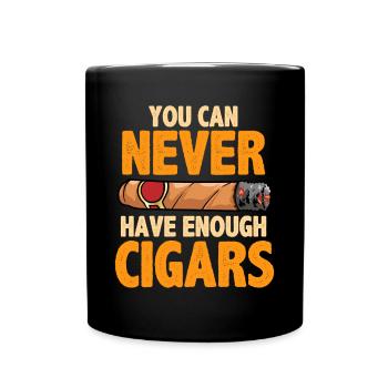 Cigare - Mug uni - noir - Devant