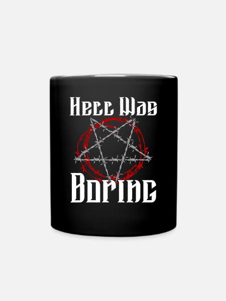 Satan Belzébuth Diable Gothique Pentagramme Mystique - Mug uni - noir