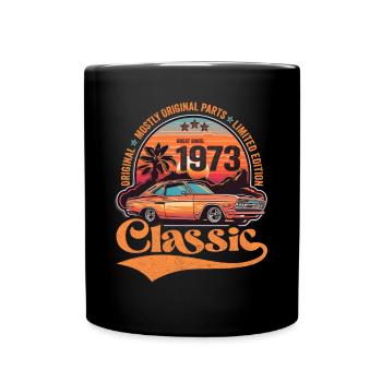 1973 Birthday Classic Car born in 1973 - Full Colour Mug - black - Front