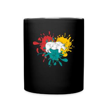Rhinoceros - Full Colour Mug - black - Front