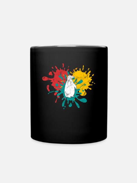 Pinguin Silhouette - Tasse einfarbig - Schwarz