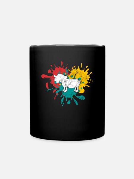 Schaf - Tasse einfarbig - Schwarz