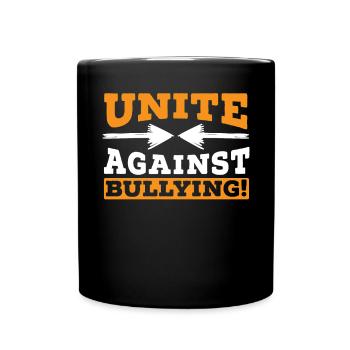 Unite Against Bullying Anti Bullying Orange Day - Full Colour Mug - black - Front