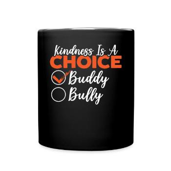 Positivité La gentillesse est un choix Orange Day - Mug uni - noir - Devant