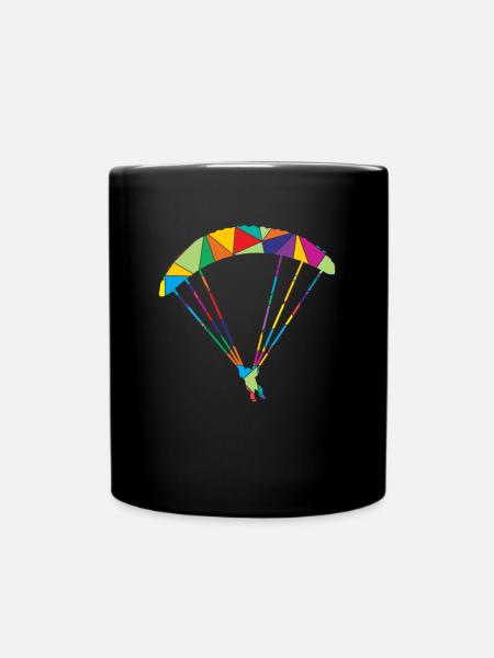 Parapente Polygon Parapente - Mug uni - noir