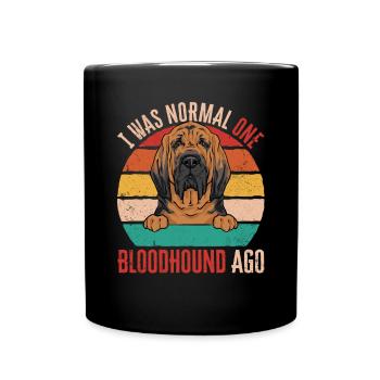 Bloodhound Hund Bluthund - Tasse einfarbig - Schwarz - Vorne