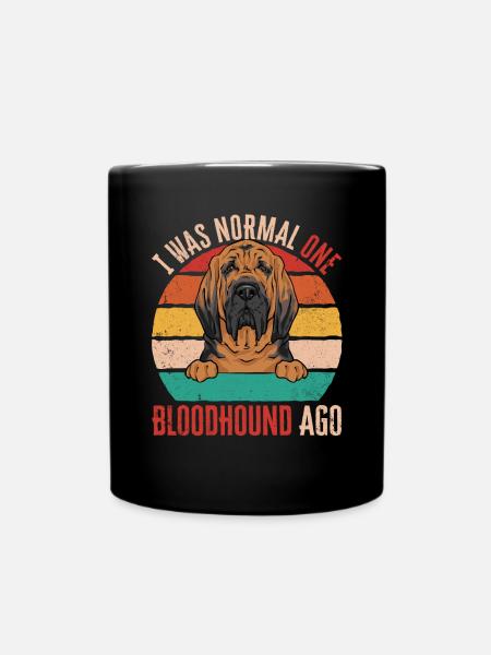 Bloodhound Hund Bluthund - Tasse einfarbig - Schwarz