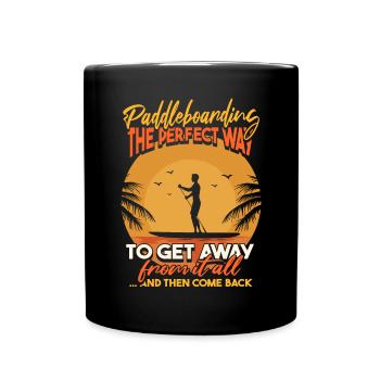 Paddleboard amusant SUP Stand-Up Paddle Board - Mug uni - noir - Devant