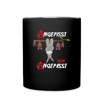 Angepisst von Angepasst Be Different Esel Anarchie - Tasse einfarbig - Schwarz - Vorne