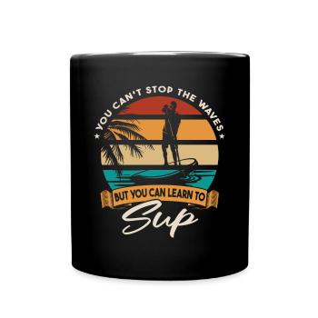 Stand-Up Paddleboarding Sup Stand Up Paddleboard - Tasse einfarbig - Schwarz - Vorne
