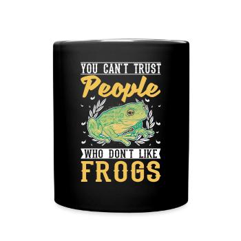 Grenouille cadeau Rainette - Mug uni - noir - Devant
